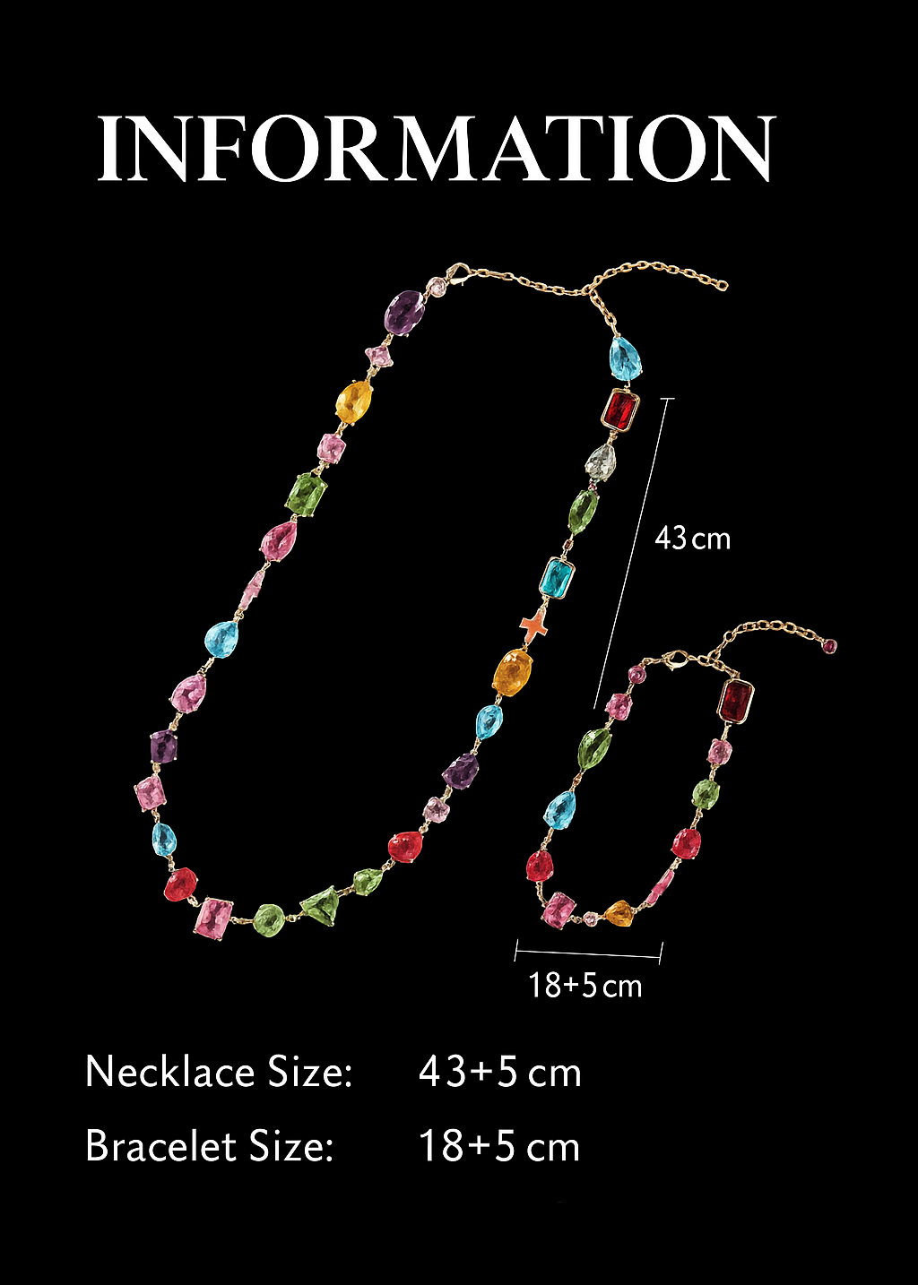 PrismHeart™ Energy Set — Crystal Necklace & Bracelet for Love & Healing