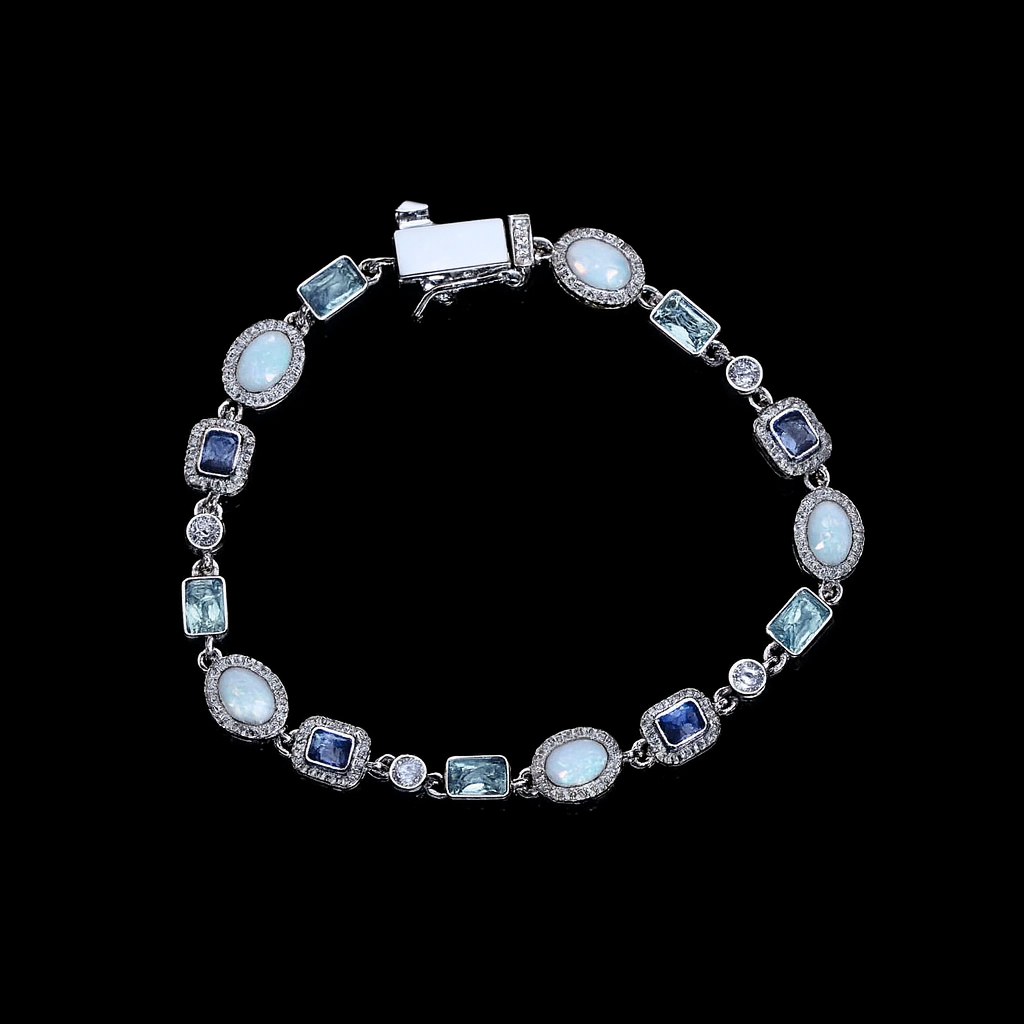 Tranquil Geometry™ Set — Crystal Necklace & Bracelet for Balance & Clarity