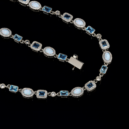 Tranquil Geometry™ Set — Crystal Necklace & Bracelet for Balance & Clarity