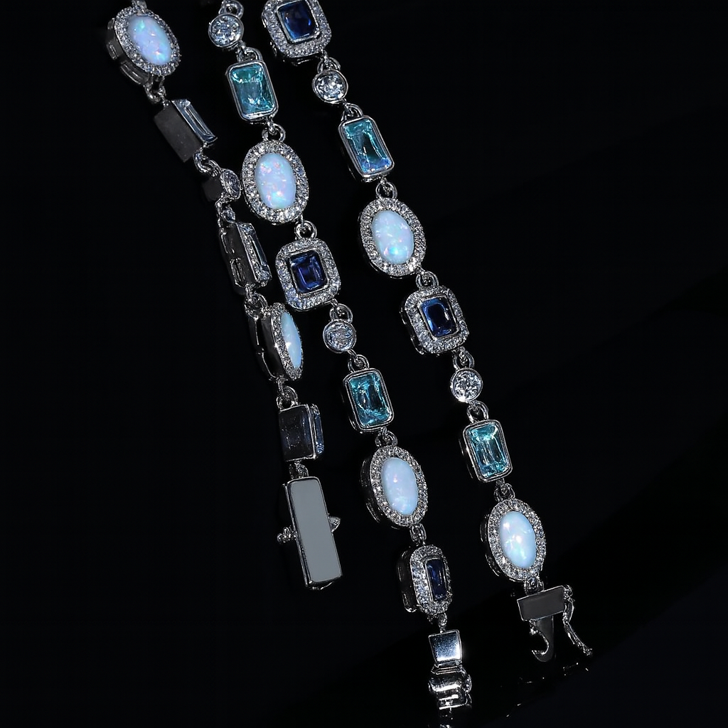 Tranquil Geometry™ Set — Crystal Necklace & Bracelet for Balance & Clarity