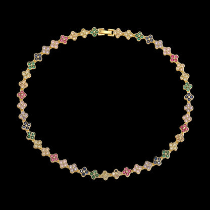 Golden Bloom™ 18K Radiance Set — Gold-Plated Necklace & Bracelet for Love & Renewal