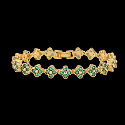 Golden Bloom™ 18K Radiance Set — Gold-Plated Necklace & Bracelet for Love & Renewal