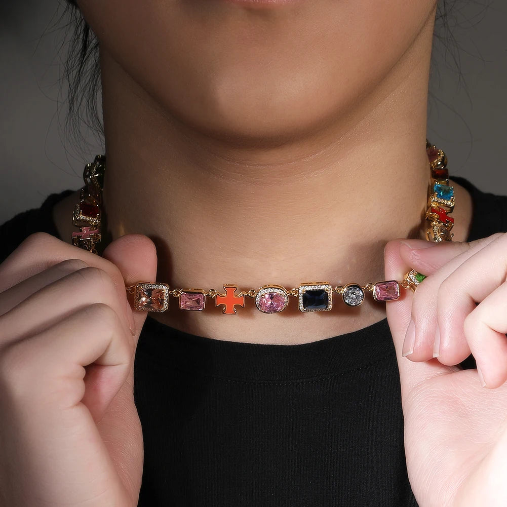 Kizulace™ AuraEnergy Set — Multicolor Enamel Jewelry for Alignment & Expression