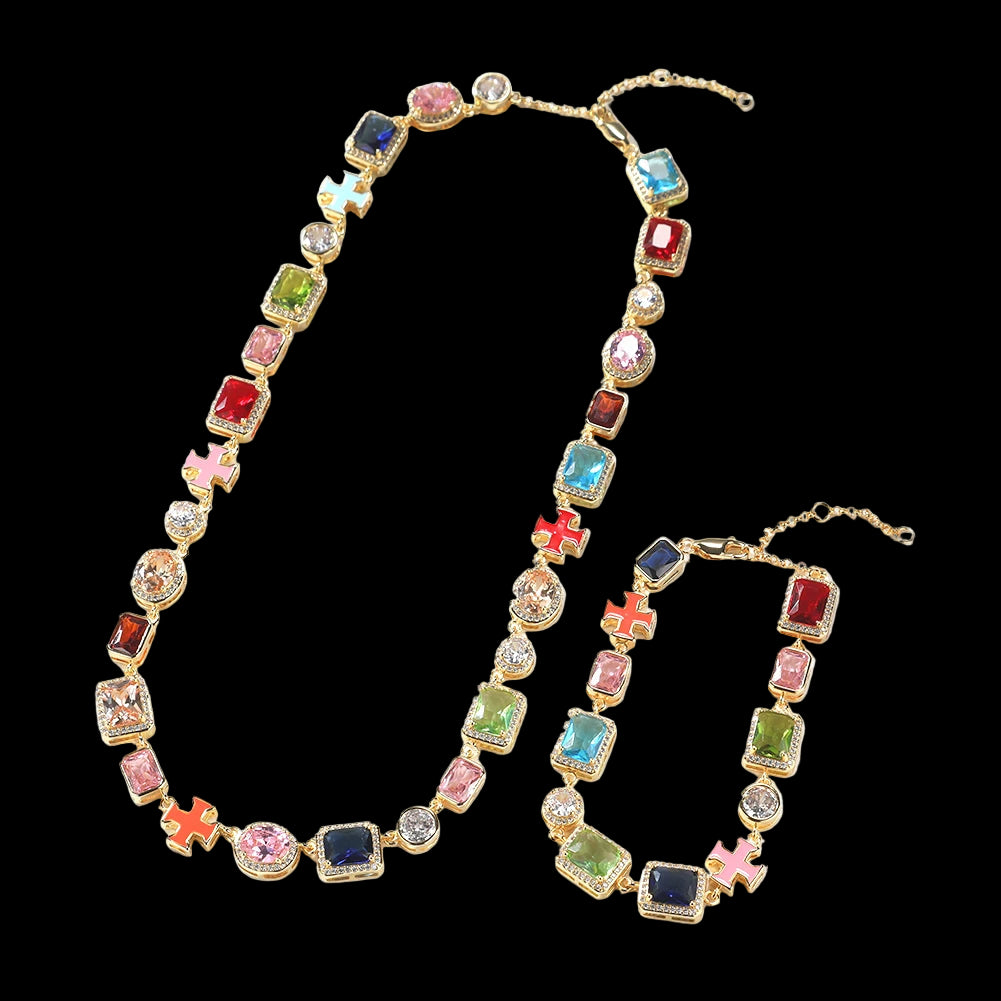 Kizulace™ AuraEnergy Set — Multicolor Enamel Jewelry for Alignment & Expression