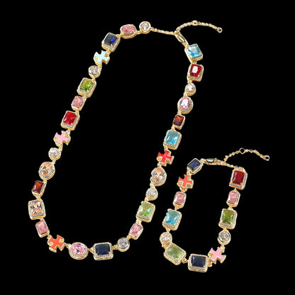Kizulace™ AuraEnergy Set — Multicolor Enamel Jewelry for Alignment & Expression