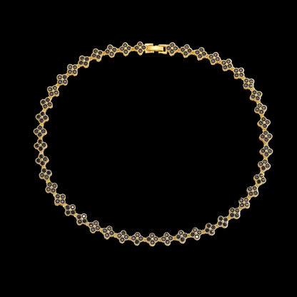 Golden Bloom™ 18K Radiance Set — Gold-Plated Necklace & Bracelet for Love & Renewal