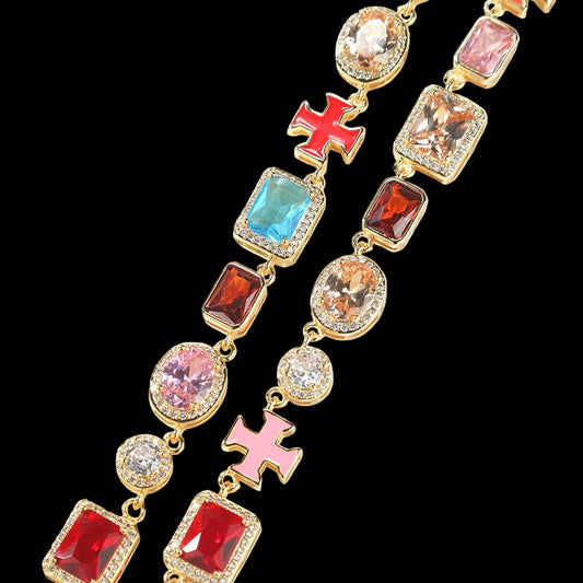 Kizulace™ AuraEnergy Set — Multicolor Enamel Jewelry for Alignment & Expression