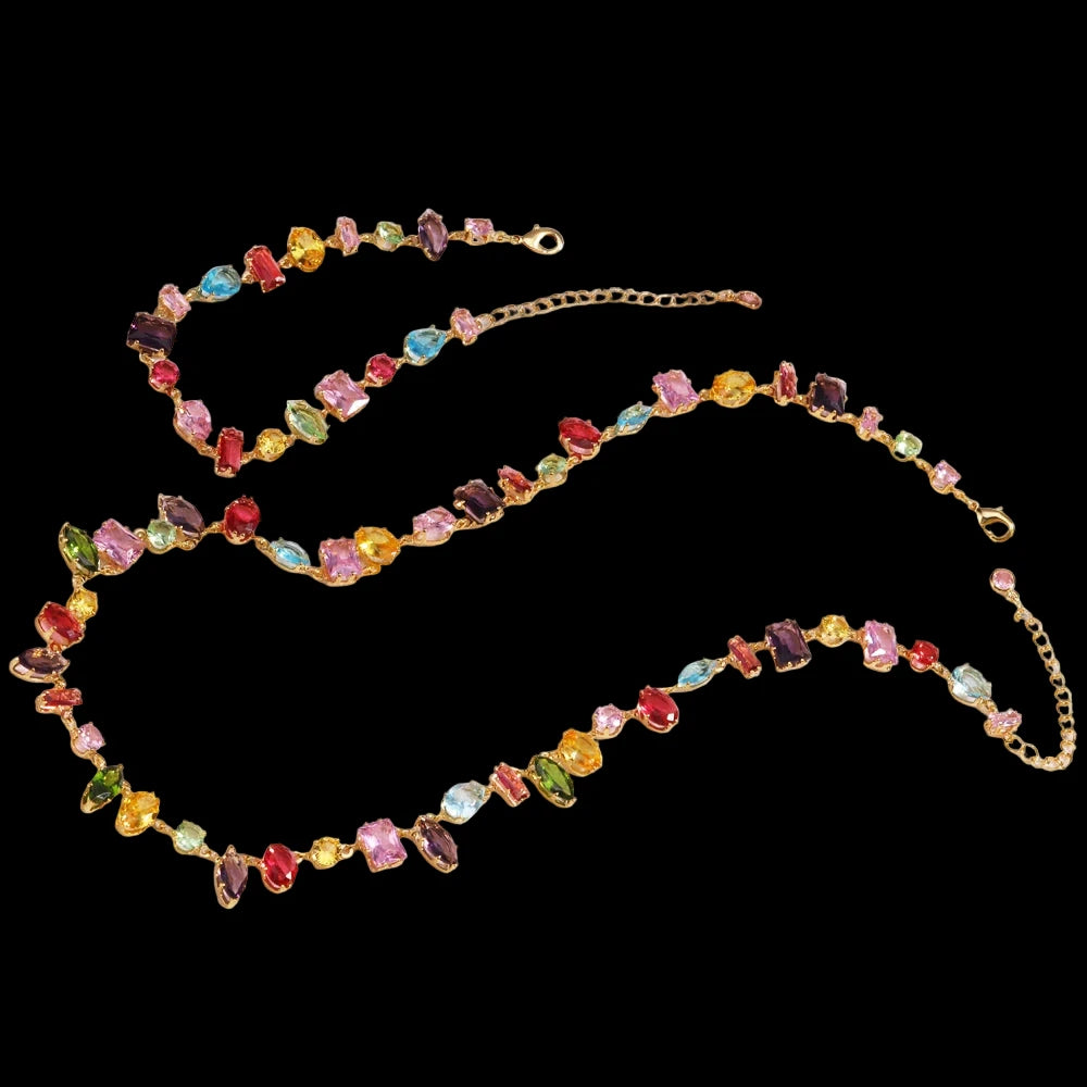 PrismHeart™ Energy Set — Crystal Necklace & Bracelet for Love & Healing