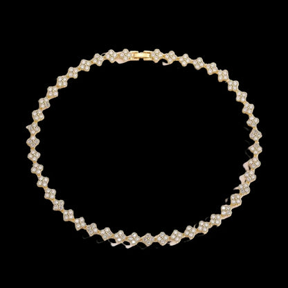 Golden Bloom™ 18K Radiance Set — Gold-Plated Necklace & Bracelet for Love & Renewal