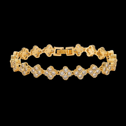 Golden Bloom™ 18K Radiance Set — Gold-Plated Necklace & Bracelet for Love & Renewal