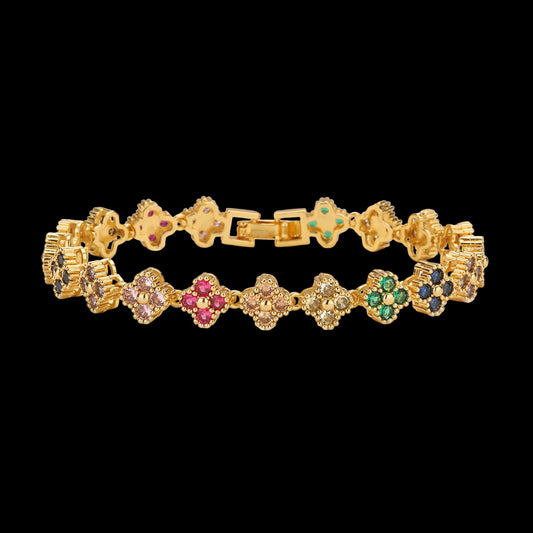 Golden Bloom™ 18K Radiance Set — Gold-Plated Necklace & Bracelet for Love & Renewal