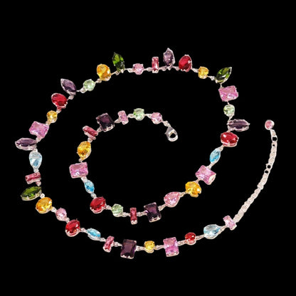 PrismHeart™ Energy Set — Crystal Necklace & Bracelet for Love & Healing