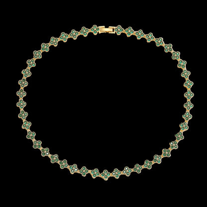 Golden Bloom™ 18K Radiance Set — Gold-Plated Necklace & Bracelet for Love & Renewal