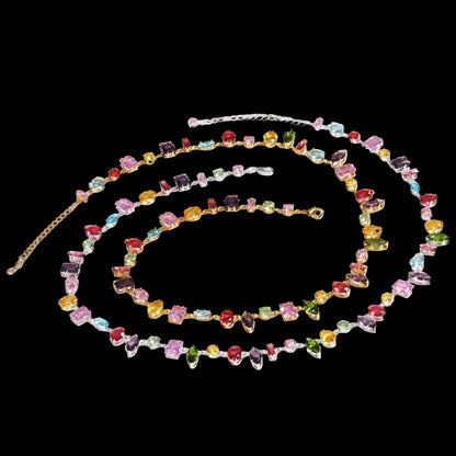 PrismHeart™ Energy Set — Crystal Necklace & Bracelet for Love & Healing