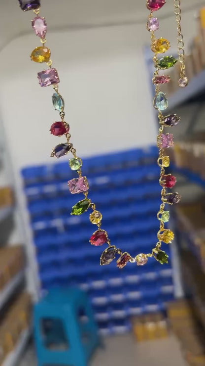 PrismHeart™ Energy Set — Crystal Necklace & Bracelet for Love & Healing